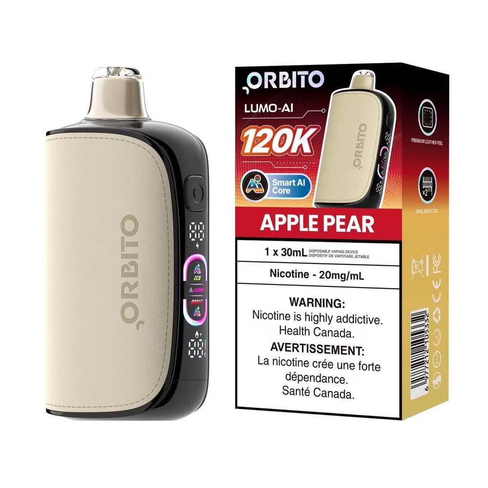 Orbito Lumo AI 120K Disposable Vape Apple Pear
